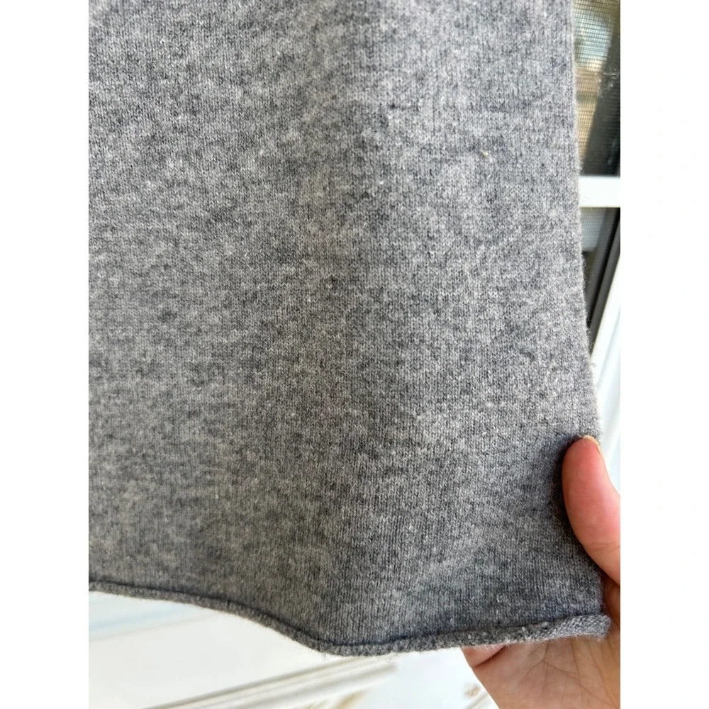 DKNY Essentials Gray Lambswool Angora Knit Camisole Spaghetti Tank  M Minimal